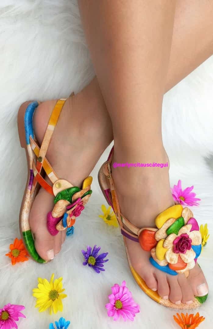 Zapato de Verano con Flores